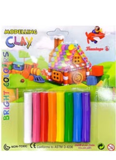 FLIMINGO Modeling Clay Bright Colours 8 Pieces (Package Color May Changes)  - Image 2