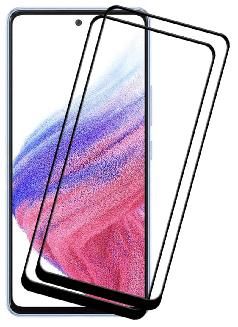 ACLIX 2 Pieces Antistatic ESD Dustproof Premium Quality High Definition Tempered Glass Screen Protector Designed For Samsung Galaxy A53 5G - Image 1