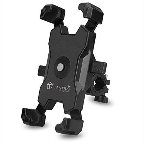 TANTRA S4A Mobile Holder for Bikes One Touch Technology Bike Mobile Holder for Maps and GPS Navigation, 360° Rotation, Firm Griping, Anti Shake Mobile Stand for Bike Accessories, Bi Cycle Accessories - Image 1