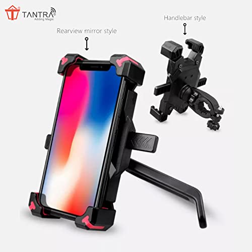 TANTRA S4A Mobile Holder for Bikes One Touch Technology Bike Mobile Holder for Maps and GPS Navigation, 360° Rotation, Firm Griping, Anti Shake Mobile Stand for Bike Accessories, Bi Cycle Accessories - Image 5