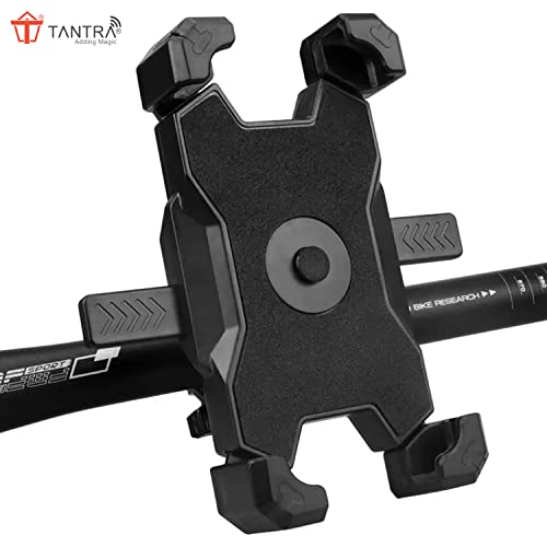 TANTRA S4A Mobile Holder for Bikes One Touch Technology Bike Mobile Holder for Maps and GPS Navigation, 360° Rotation, Firm Griping, Anti Shake Mobile Stand for Bike Accessories, Bi Cycle Accessories - Image 2