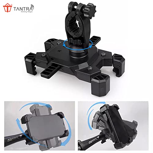 TANTRA S4A Mobile Holder for Bikes One Touch Technology Bike Mobile Holder for Maps and GPS Navigation, 360° Rotation, Firm Griping, Anti Shake Mobile Stand for Bike Accessories, Bi Cycle Accessories - Image 3