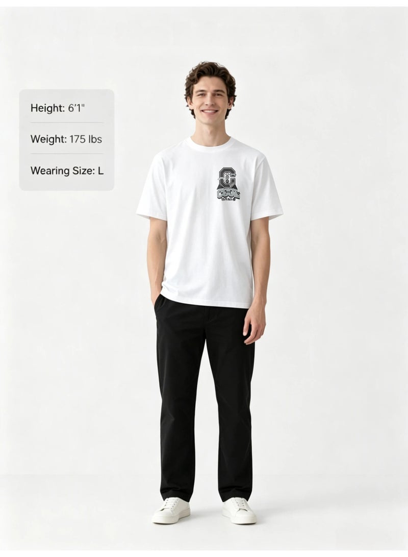 Men's Fashion Pure Cotton Printed Graphic T-Shirt - Image 2