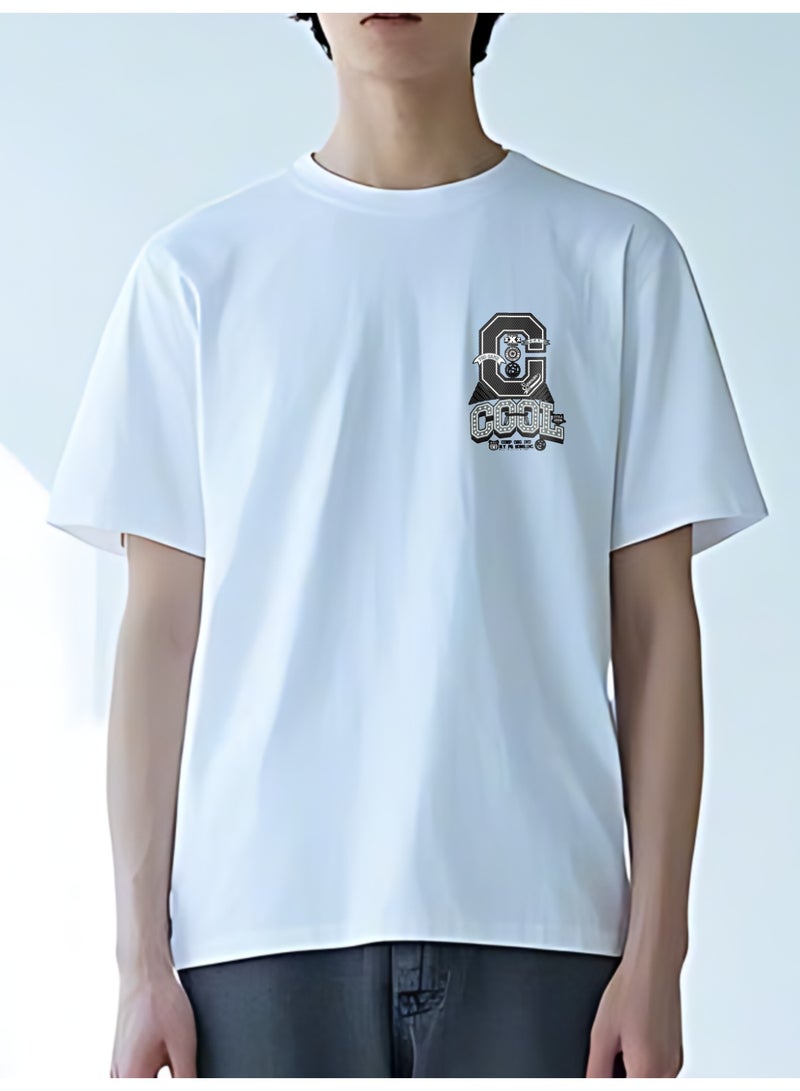 Men's Fashion Pure Cotton Printed Graphic T-Shirt - Image 3