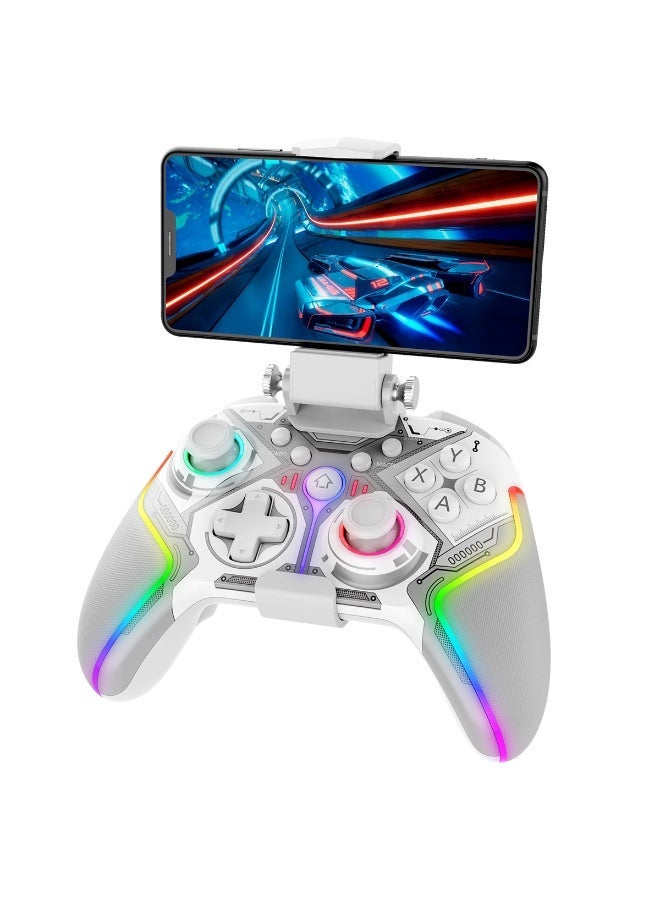 Ipega Game controllers compatible with iPhone, Android, and Windows Steam Deck, as well as DualShock wireless Bluetooth controllers and wireless game controllers for mobile phones (white). - Image 1