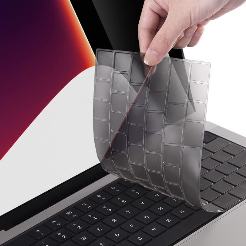 غطاء لوحة المفاتيح متوافق مع MacBook Neo 13 بوصة 2026، وMacBook Air M5 M4 M3 M2 13.6/15 بوصة 2026-2021، وPro 14/16 M5 M4 M3 M2 M1 Pro/Max، ملحقات الكمبيوتر المحمول غطاء واقٍ للوحة المفاتيح (تخطيط الولايات المتحدة) - TPU ملون - Image 5