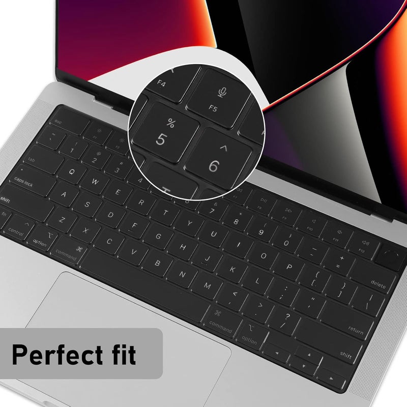 غطاء لوحة المفاتيح متوافق مع MacBook Neo 13 بوصة 2026، وMacBook Air M5 M4 M3 M2 13.6/15 بوصة 2026-2021، وPro 14/16 M5 M4 M3 M2 M1 Pro/Max، ملحقات الكمبيوتر المحمول غطاء واقٍ للوحة المفاتيح (تخطيط الولايات المتحدة) - TPU ملون - Image 4