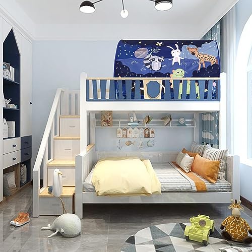 CRAWLBO Kids Bed Tent Twin Beds Zoos Wonder Play Tents Boys Girls Ventilated Indoor Play Tent Children Promotes Independent Play Stimulates Imagination SetUp Playhouse Zoos - Image 5