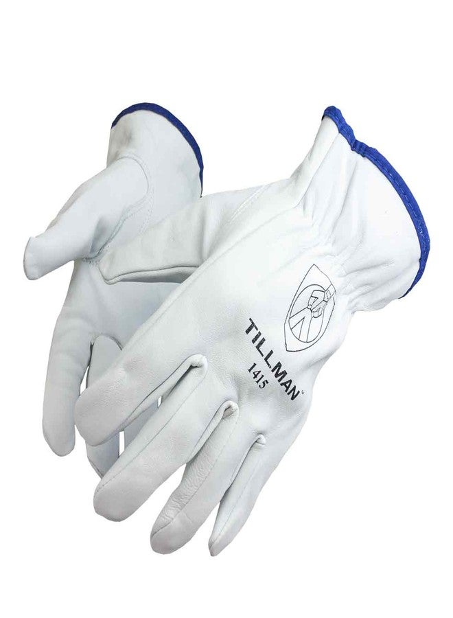 Tillman 1415L Top Grain Goatskin Drivers Gloves - L, White - Image 1