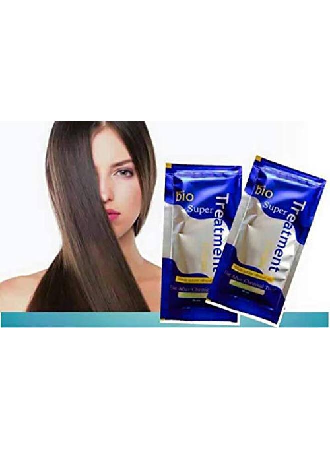 GreenBio Keratin Hair Mask 12 Pieces Damaged Color Treated hair Repair Treatment Moisture Deep Conditioner Ultimate Nourishment For Extremely Dry & Frizzy Hydrating Beautiful Hair (360ml) - Image 3