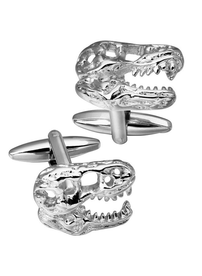 HAWSON Dinosaur Head Skull Cufflinks For Men With Gift Box - Image 1