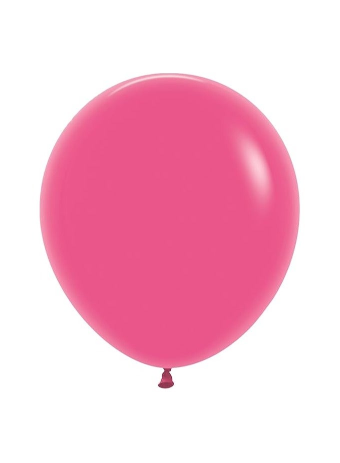 Sempertex Assorted Color Balloons Pack of Various Vibrant Colors Perfect for Birthdays Parties Weddings and Celebrations Durable Latex Balloons for Fun and Festive Event Decorations (Fuchsia) - Image 1