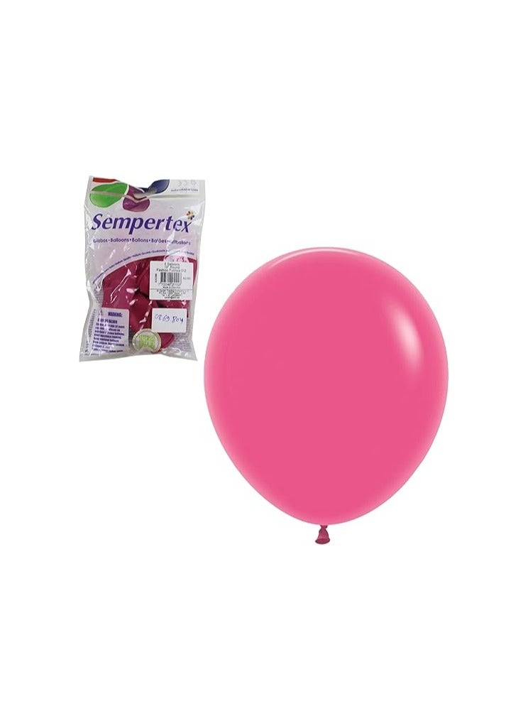 Sempertex Assorted Color Balloons Pack of Various Vibrant Colors Perfect for Birthdays Parties Weddings and Celebrations Durable Latex Balloons for Fun and Festive Event Decorations (Fuchsia) - Image 4