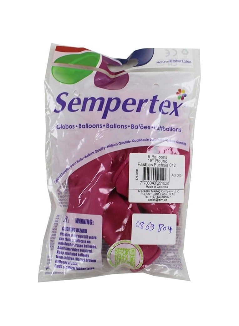 Sempertex Assorted Color Balloons Pack of Various Vibrant Colors Perfect for Birthdays Parties Weddings and Celebrations Durable Latex Balloons for Fun and Festive Event Decorations (Fuchsia) - Image 5