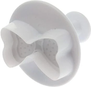 Hobs Large Bowknot Cookie Mold with Push Injector 4 Pieces