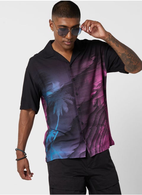 Palm Tree Regular Fit Shirt