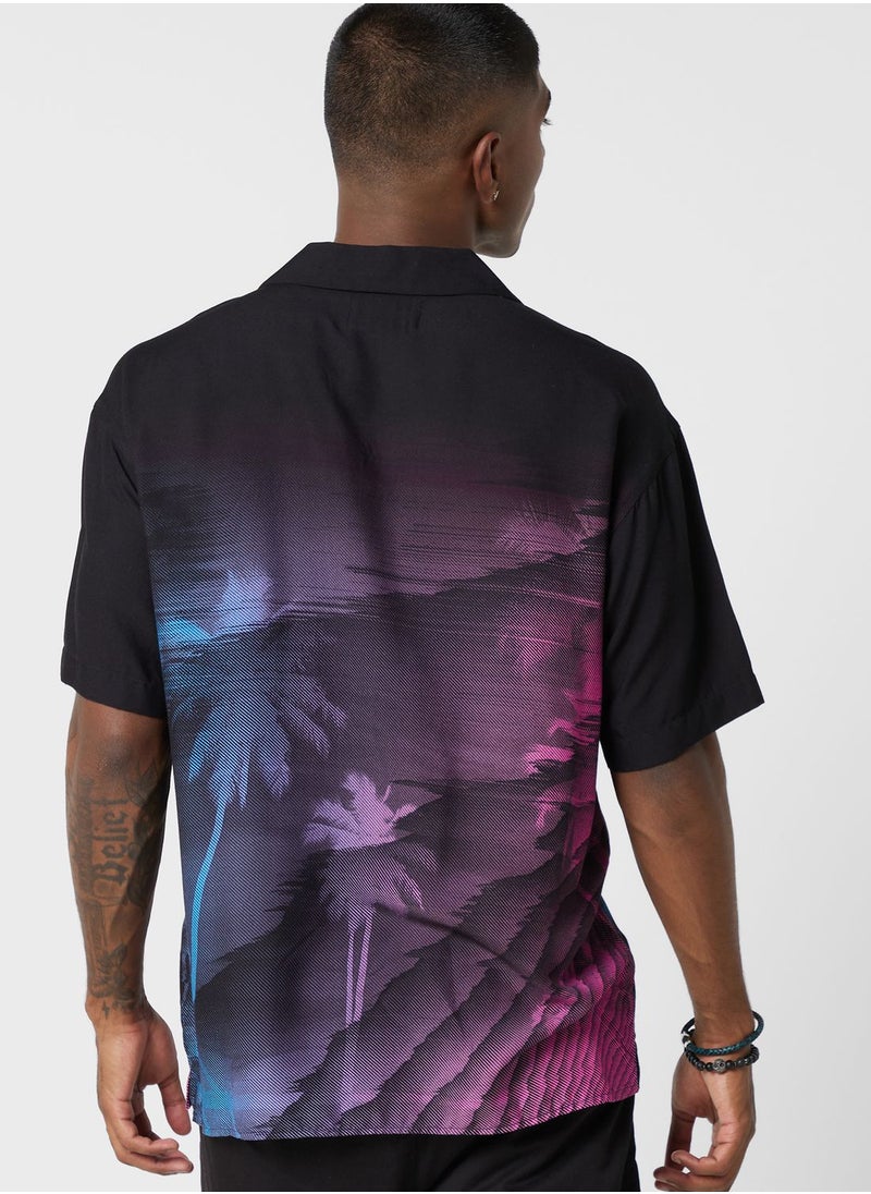 JACK & JONES - Palm Tree Regular Fit Shirt - Image 1