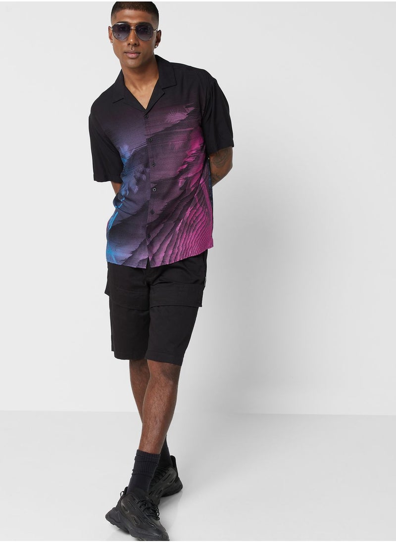JACK & JONES - Palm Tree Regular Fit Shirt - Image 1