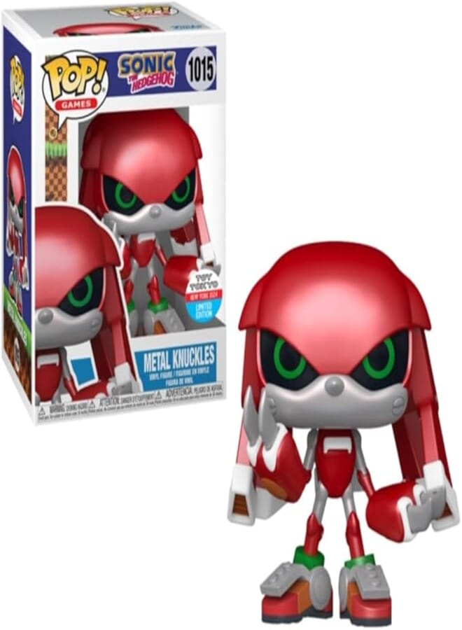 Funko Pop! Games: Sega - Sonic the Hedgehog - Metal Knuckles (New York Comic-Con 2024 Convention Exclusive) Shares Sticker NYCC 2024#1015