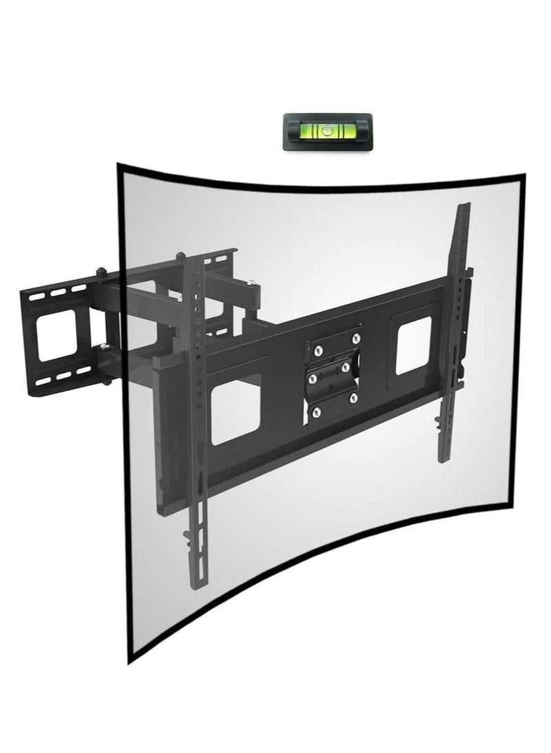Curved Flat TV Wall Mount TV Bracket for 32-65 inch up to 132lbs VESA 600x400mm with Swivel Articulating Dual Arms, Full Motion TV Wall Mount - Image 1