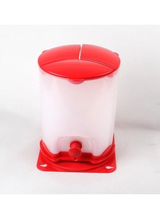 Handy Gourmet - Attractive juice drink dispenser for water and juice with three holes red/white (1 piece). - Image 1