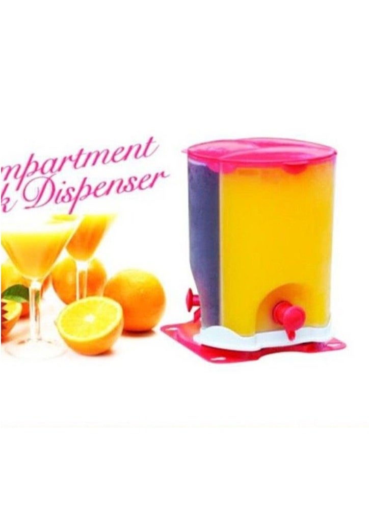 Handy Gourmet - Attractive juice drink dispenser for water and juice with three holes red/white (1 piece). - Image 1