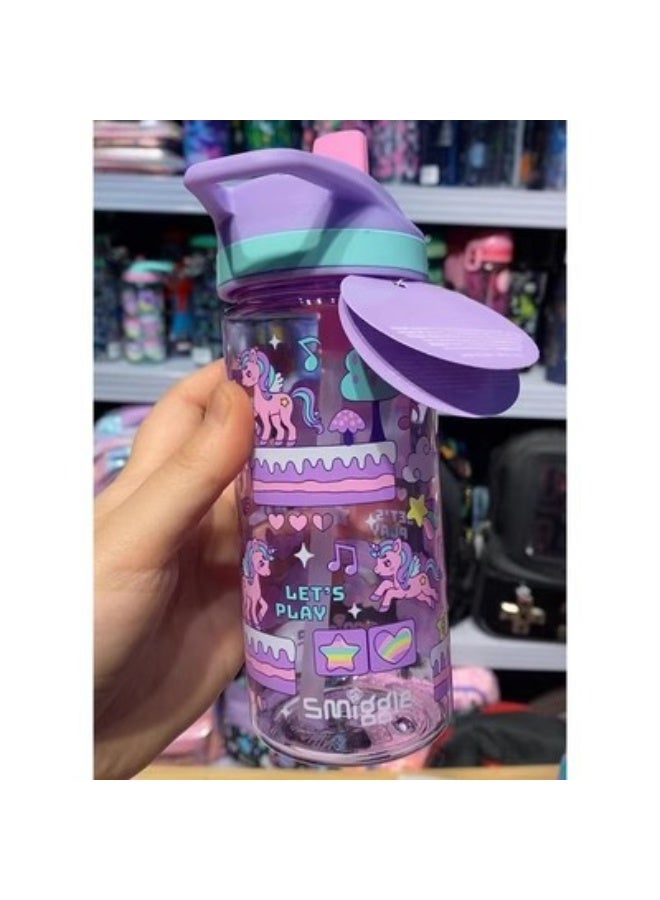 Smiggle Australian Kids Straw Water Bottle - Large Capacity Travel Cup