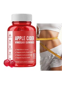 Sthxyfaith Apple Cider Vinegar Gummies 60 Pieces, Natural Vitamin Formula Ingredients, Regulate Physical Function and Health, Petal Gummies Dietary Supplement  - Image 1