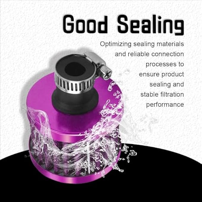 CHRYMUM Air Intake Filter Breather, Air Filter Cold Air Intake Filter, Car Accessories 12mm Mini Air Filter Vent Crankcase Breather, 0.47" Universal Cold Air Filter Replacement for Car,Motorcycle - Image 3