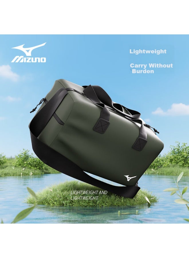 Mizuno Unisex Large Capacity Swimming Bag For Sports And Fitness, Single Shoulder Handbag Crossbody Storage Bag For Traveling C004 Army Green - Image 5
