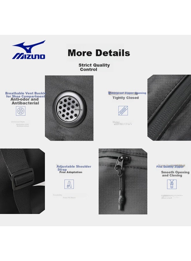 Mizuno Unisex Large Capacity Swimming Bag For Sports And Fitness, Single Shoulder Handbag Crossbody Storage Bag For Traveling C004 Army Green - Image 4