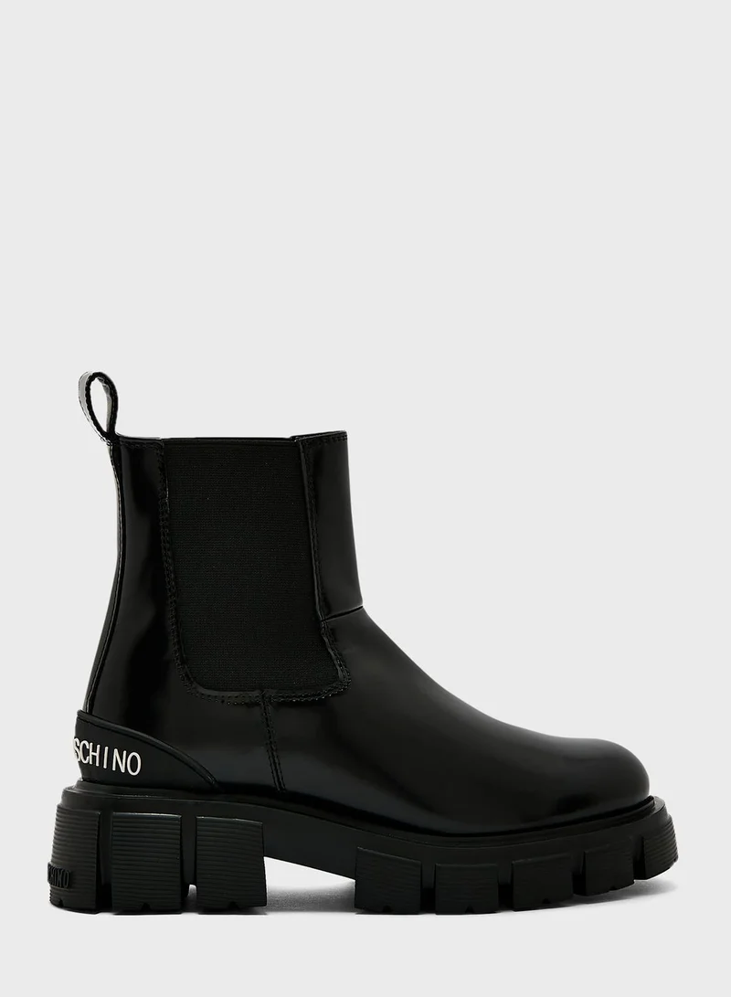 Love Moschino Winter Tassel Ankle Boots
