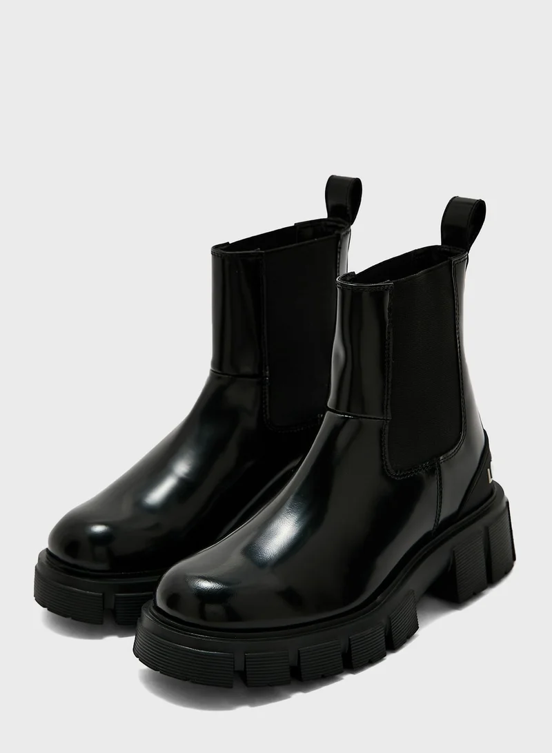 Love Moschino Winter Tassel Ankle Boots