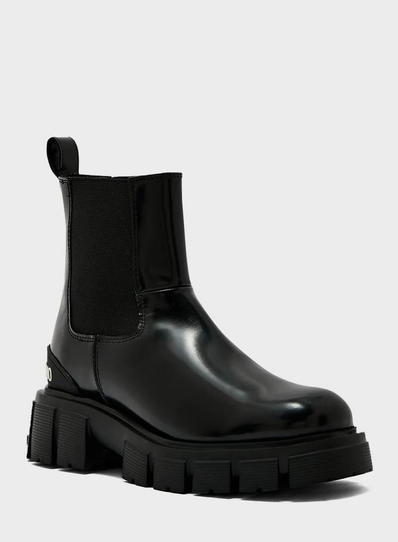 Love Moschino Winter Tassel Ankle Boots