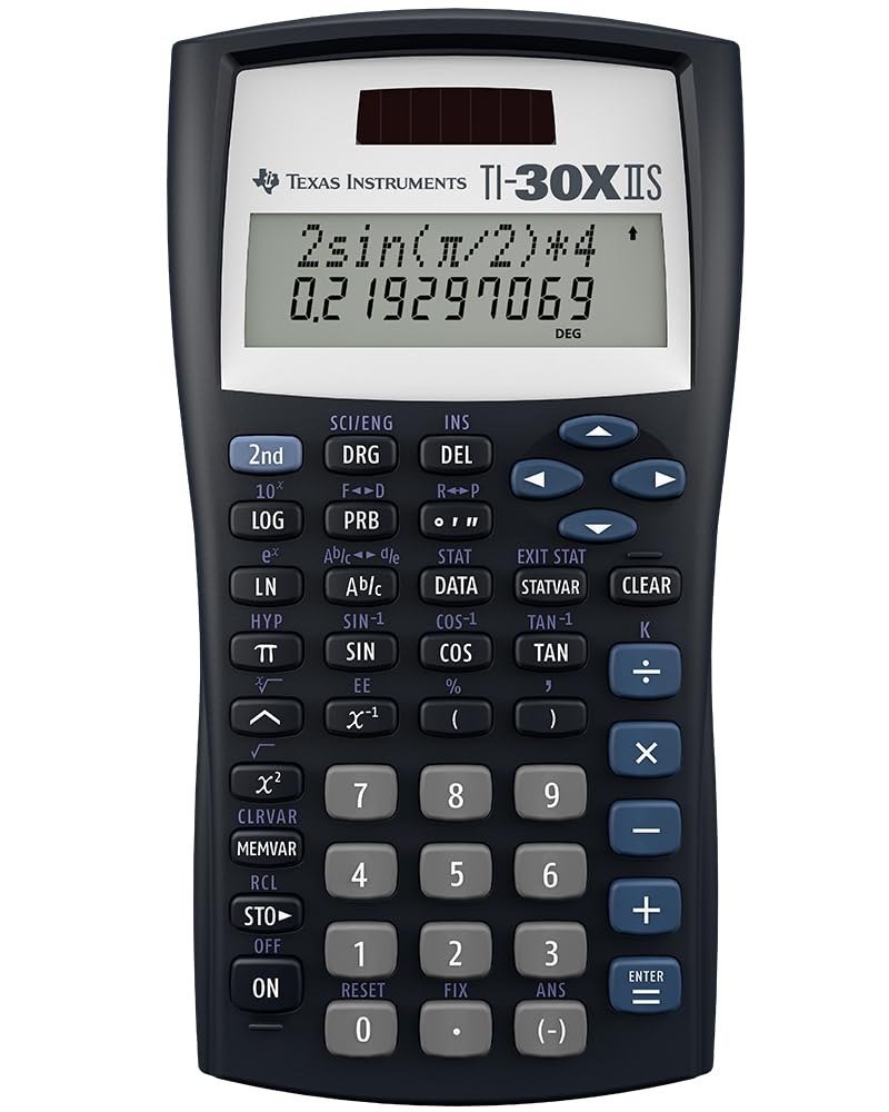 Texas Instruments TI-30XIIS Scientific Calculator, Black - Image 1