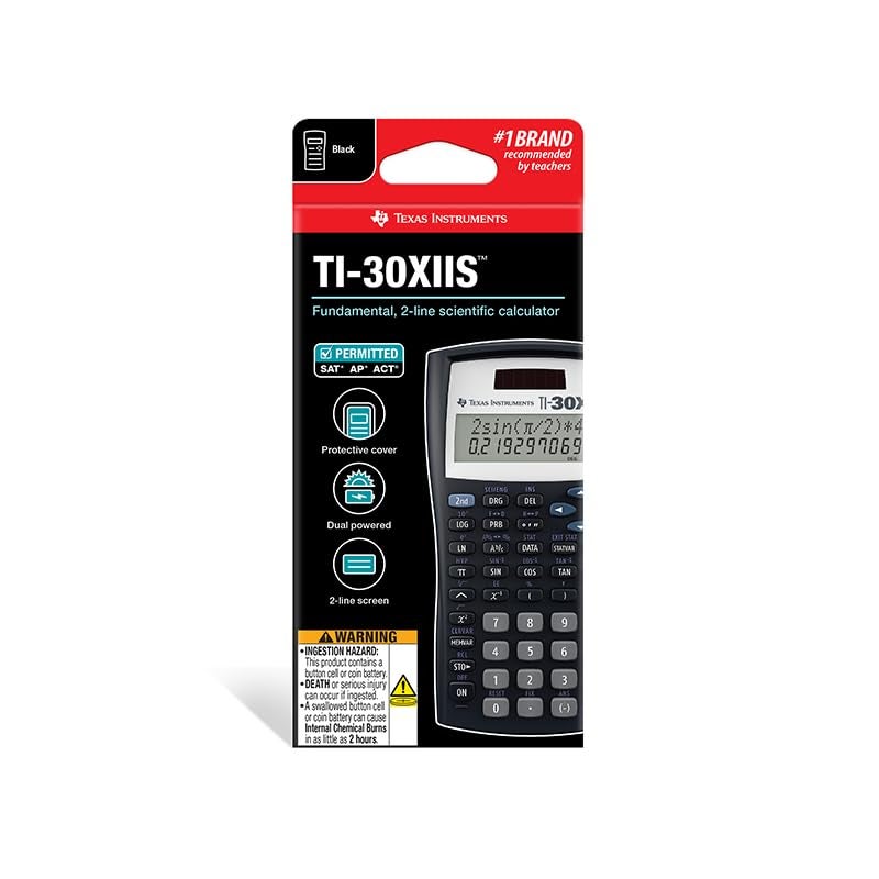 Texas Instruments TI-30XIIS Scientific Calculator, Black - Image 2