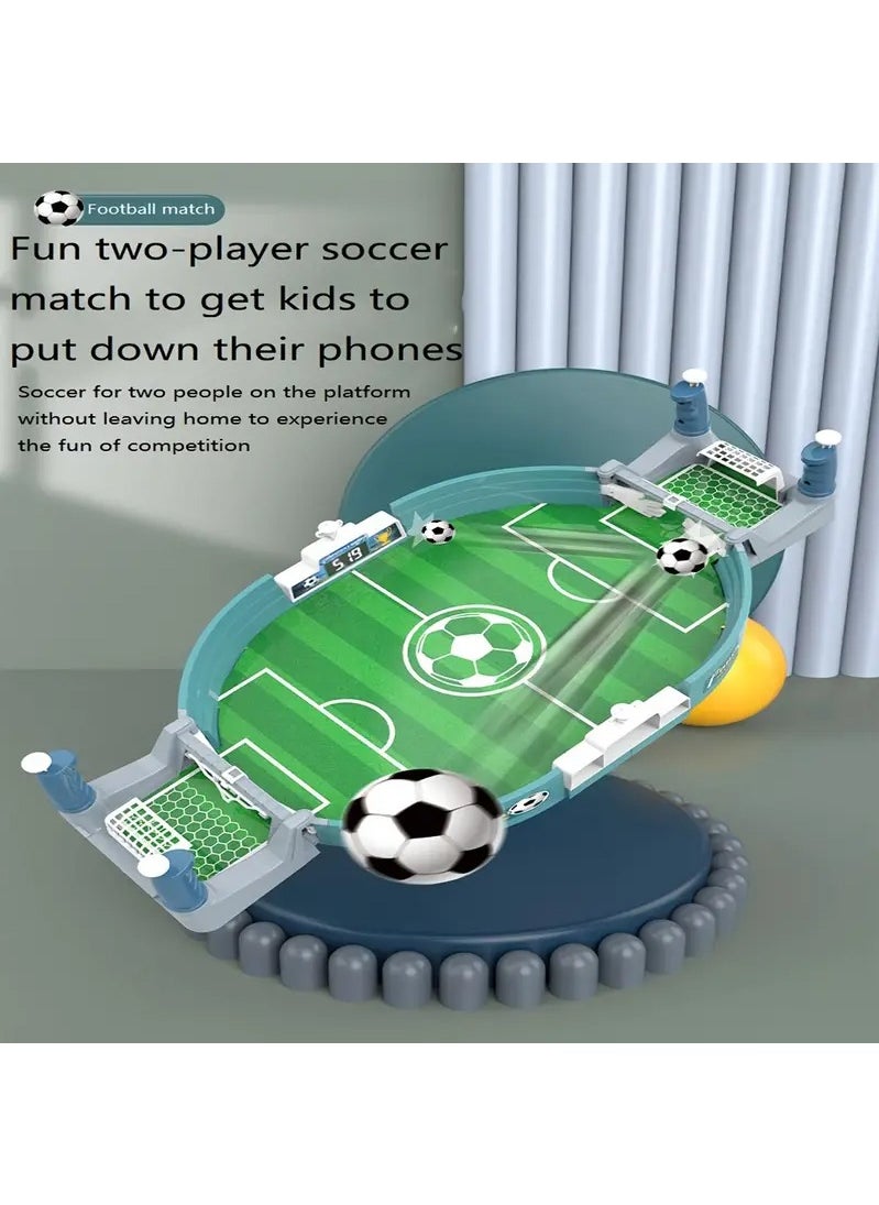 Haidue Educational Handheld Battle Machine Double Competitive Board Game Football Field Toy Built-in Equipped With Two Footballs Countable Mode  - Image 1