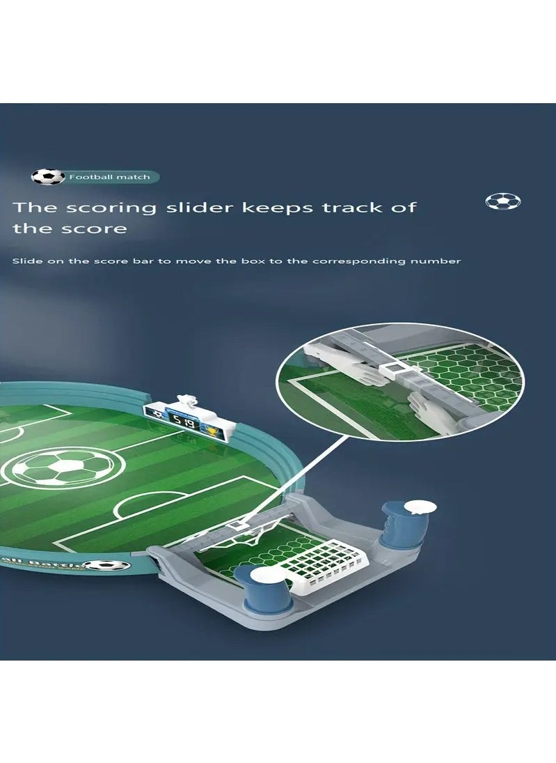 Haidue Educational Handheld Battle Machine Double Competitive Board Game Football Field Toy Built-in Equipped With Two Footballs Countable Mode  - Image 4