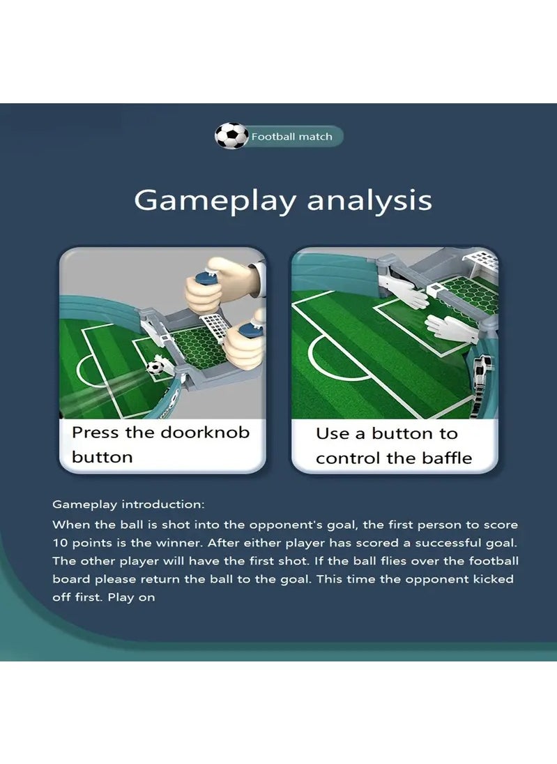 Haidue Educational Handheld Battle Machine Double Competitive Board Game Football Field Toy Built-in Equipped With Two Footballs Countable Mode  - Image 5