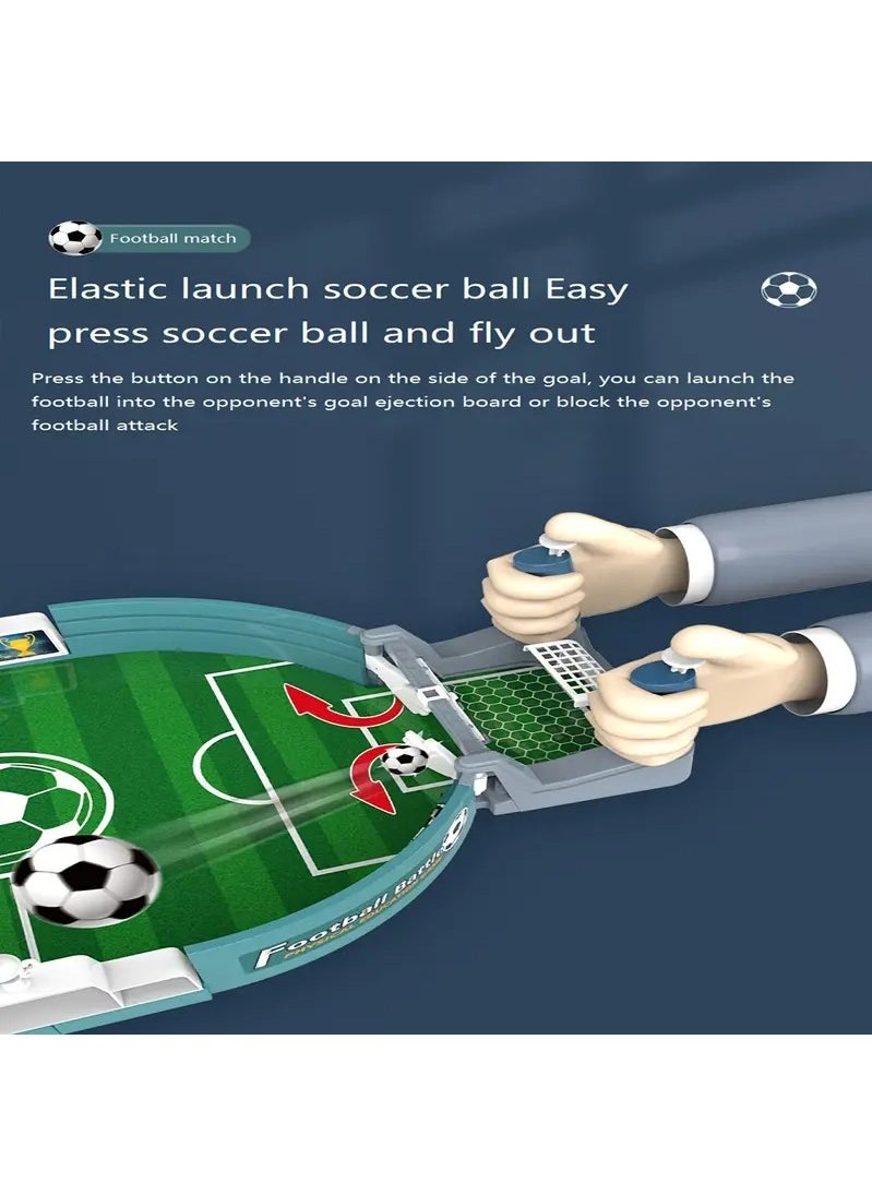 Haidue Educational Handheld Battle Machine Double Competitive Board Game Football Field Toy Built-in Equipped With Two Footballs Countable Mode  - Image 2