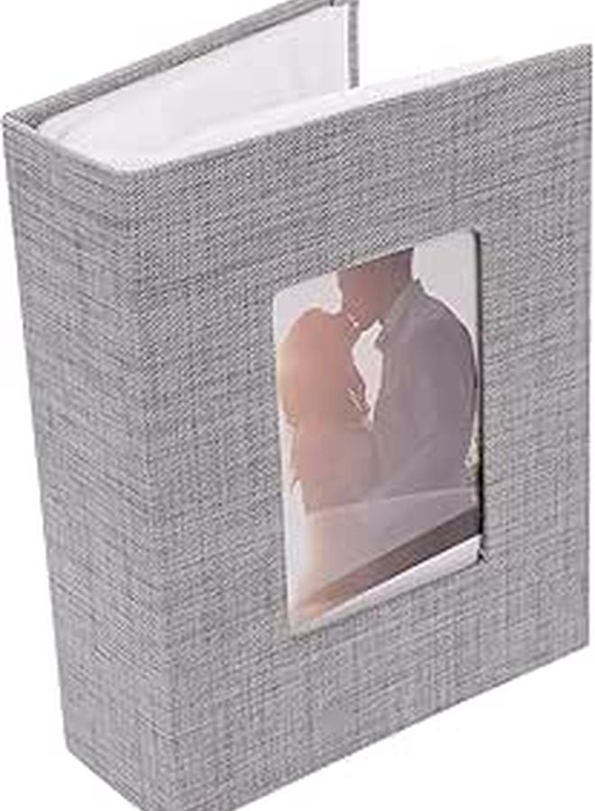 DIY Linen Photo Album 6 Inch 100 White Pages Memory Book For Scrapbooking - Image 1