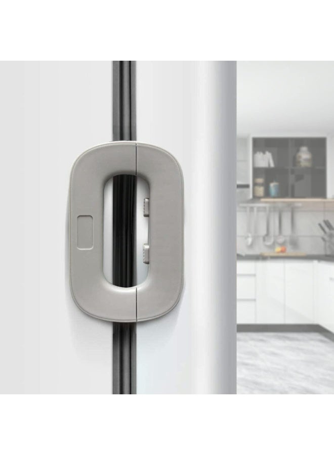 Generic valueable 1 Refrigerator door lock for child safety - Heavy-duty adhesive refrigerator lock strap for children - Multi-purpose safety lock for cabinets, drawers, freezers, and wardrobes to protect children at home - Image 1