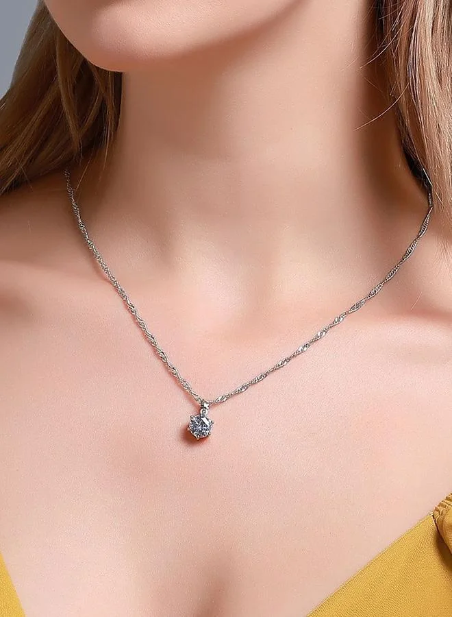 تايك تو Silver Zirconia Jewelry Set 4-Piece