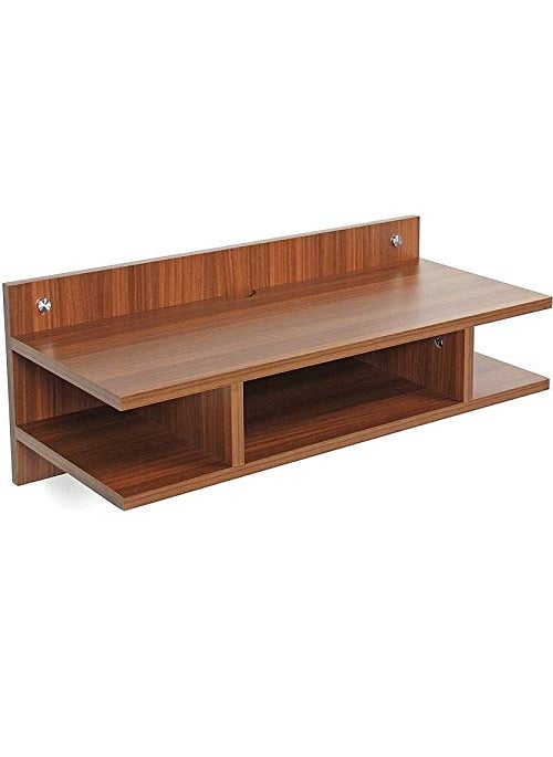 Generic PNDG Group Wooden Set Top Box Stand for LED LCD WiFi Speaker Standfor Living Room Bedroom MDF Medium Density Fiber Number of Shelves 2  - Image 4