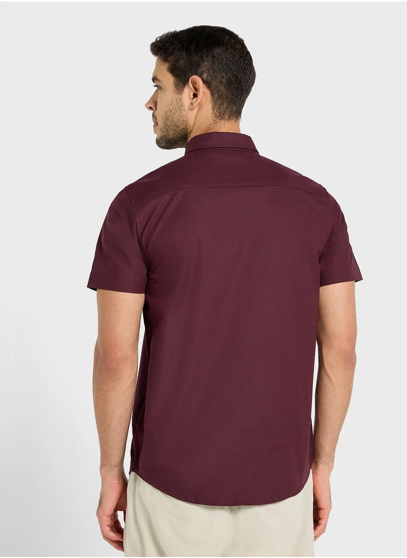 BRAVE SOUL Oxford Short Sleeve Shirt