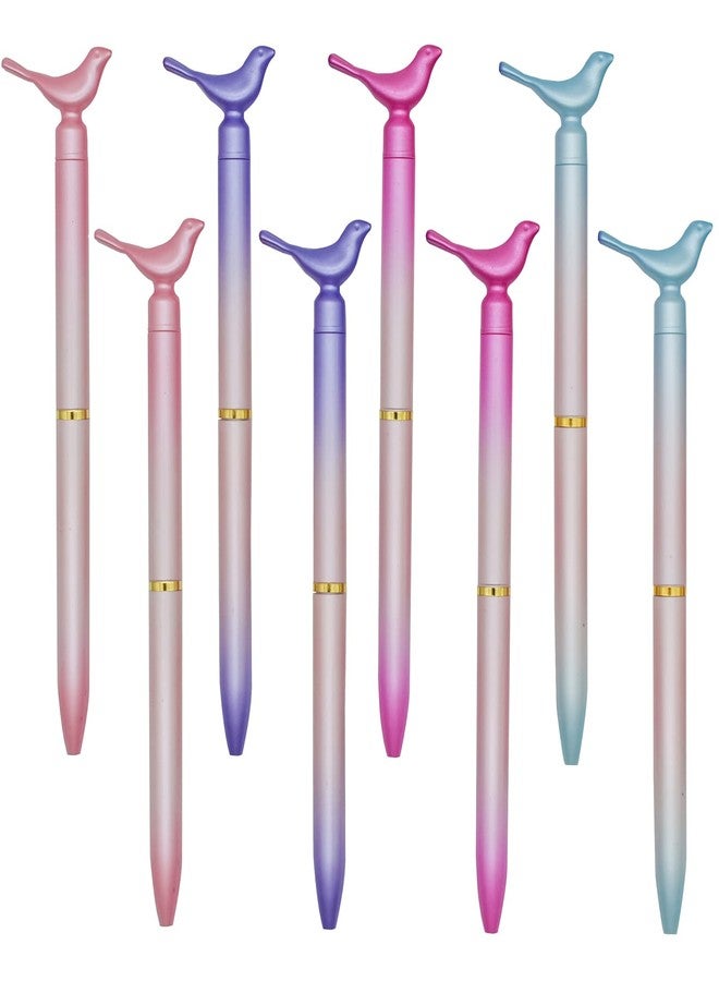 Maydahui 12 PCS Colourful Bird Ballpoint Pens Retractable Pigeon Pen Black Ink for School Office Home Supplies - Image 1