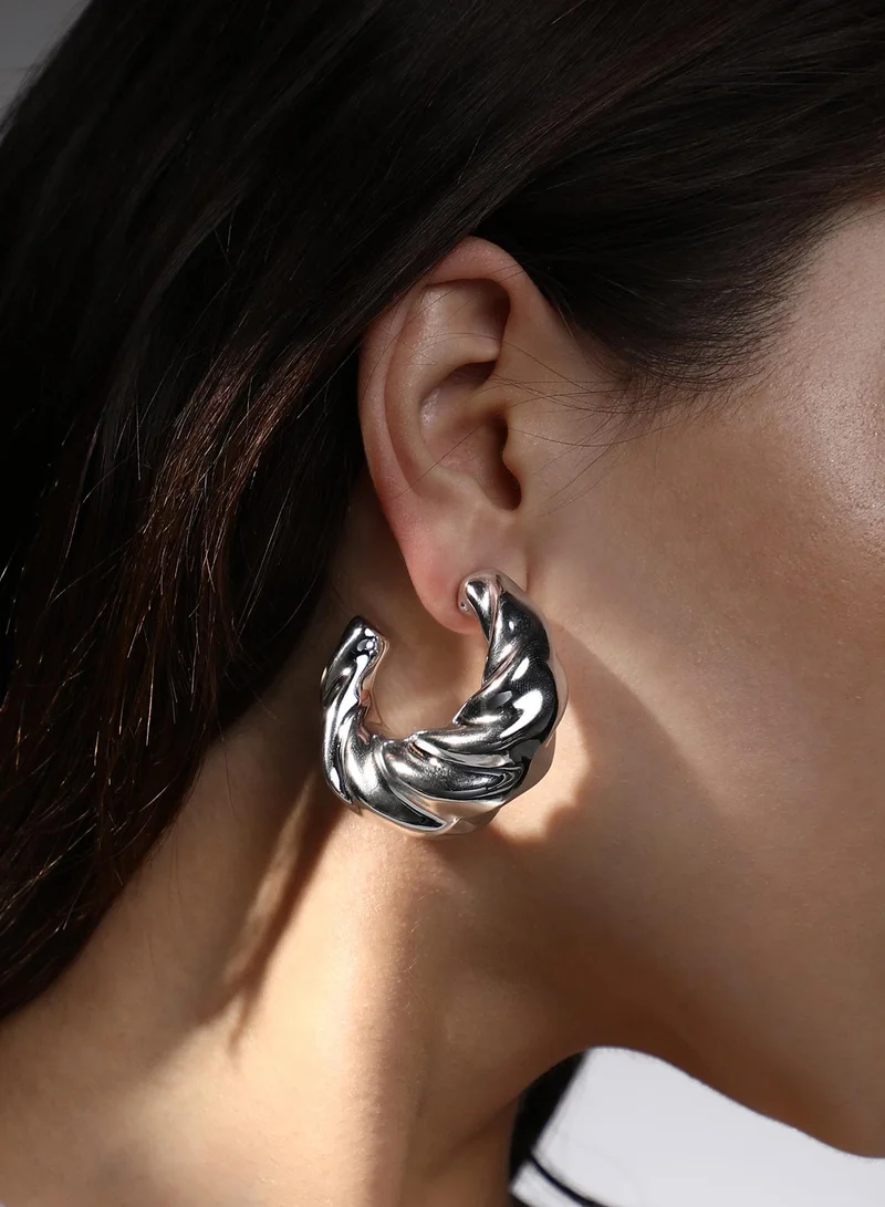 سوهي Women's The Chonky-Swirl Hoop Earrings