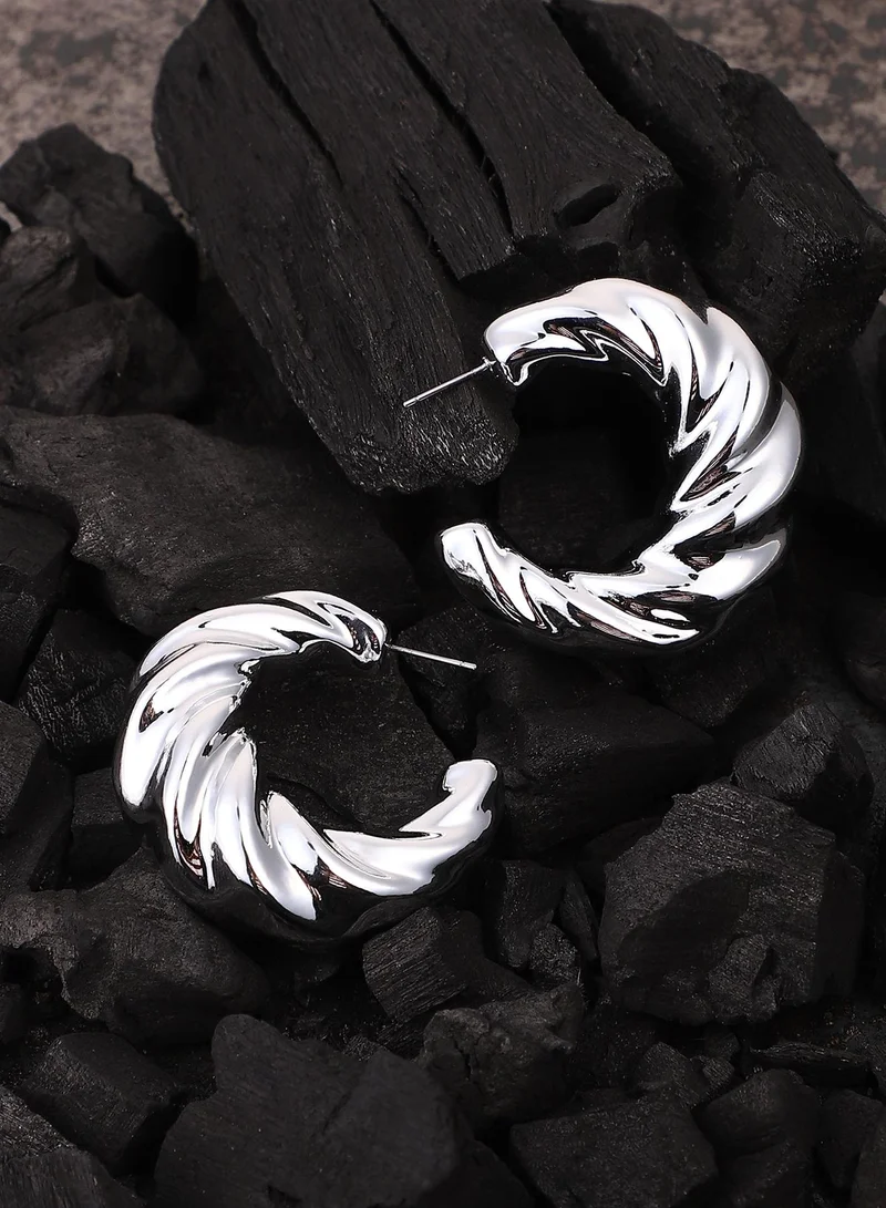 سوهي Women's The Chonky-Swirl Hoop Earrings
