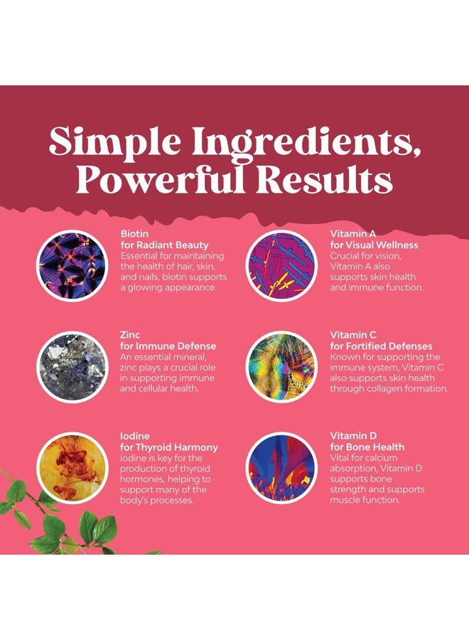 Natures Craft Delicious Daily Multivitamin for Women Gummies - Women's Multivitamin Gummies for Adults Energy and Immunity - Gummy Vitamins for Women's Health and Wellness - Non-GMO Gluten Free and Halal 90 Count - Image 4