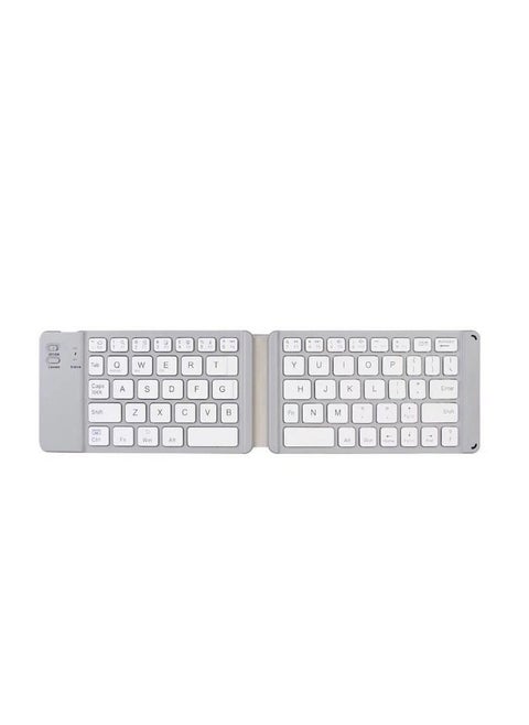 Mini Bluetooth Keyboard Wireless Foldable Keyboard, Rechargeable Bluetooth Keyboard Portable Pocket Size Keyboard, Compatible with MAC/iOS, Windows, Android Smartphones, Tablets, Laptops